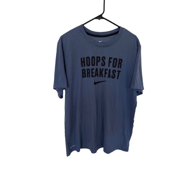 Nike Dri-FIT Men's XL T-Shirt Hoops for Breakfast Athletic Cut Tee - Picture 1 of 4